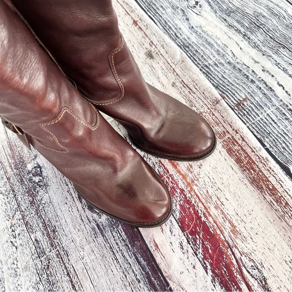 J. Crew Made in Italy Fine Leather Heeled Knee High Boots | 86193 - Picture 3 of 10